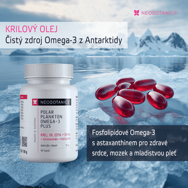 Neobotanics Polar Plankton Omega-3 Plus kapsle s olejem z antarktického krilu 60 kapslí