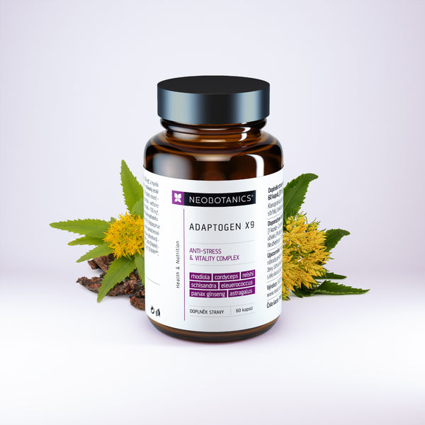 ADAPTOGEN X9 dietary supplement 60 capsules glass NEOBOTANICS.cz