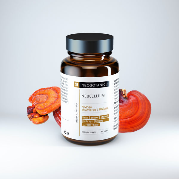 NEOCELLIUM - Komplex výtažků hub & ženšenu, betaglukan a vitaminy, doplněk stravy
