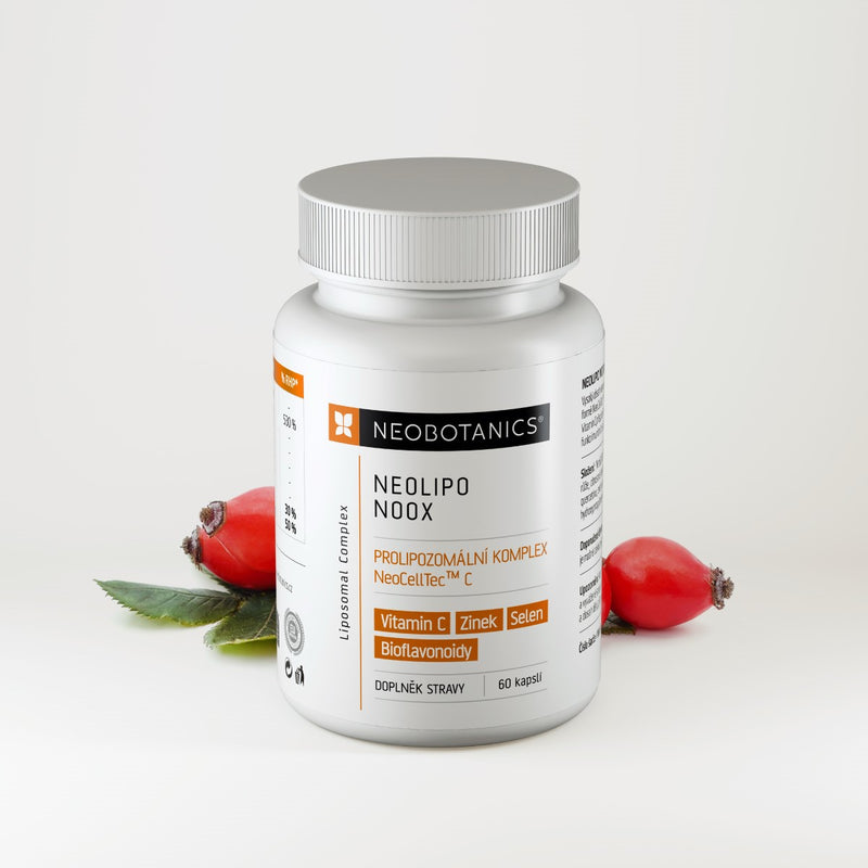 NEOLIPO NOOX - lipozomální vitamin C + Se + Zn, doplněk stravy, 60 kapslí